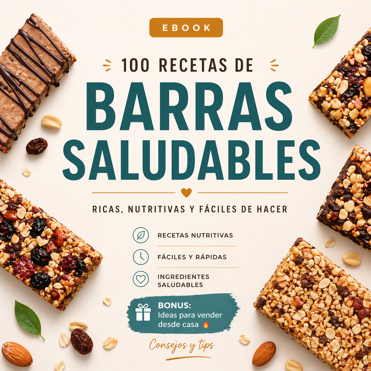Emprende desde casa con barras saludables y gana dinero