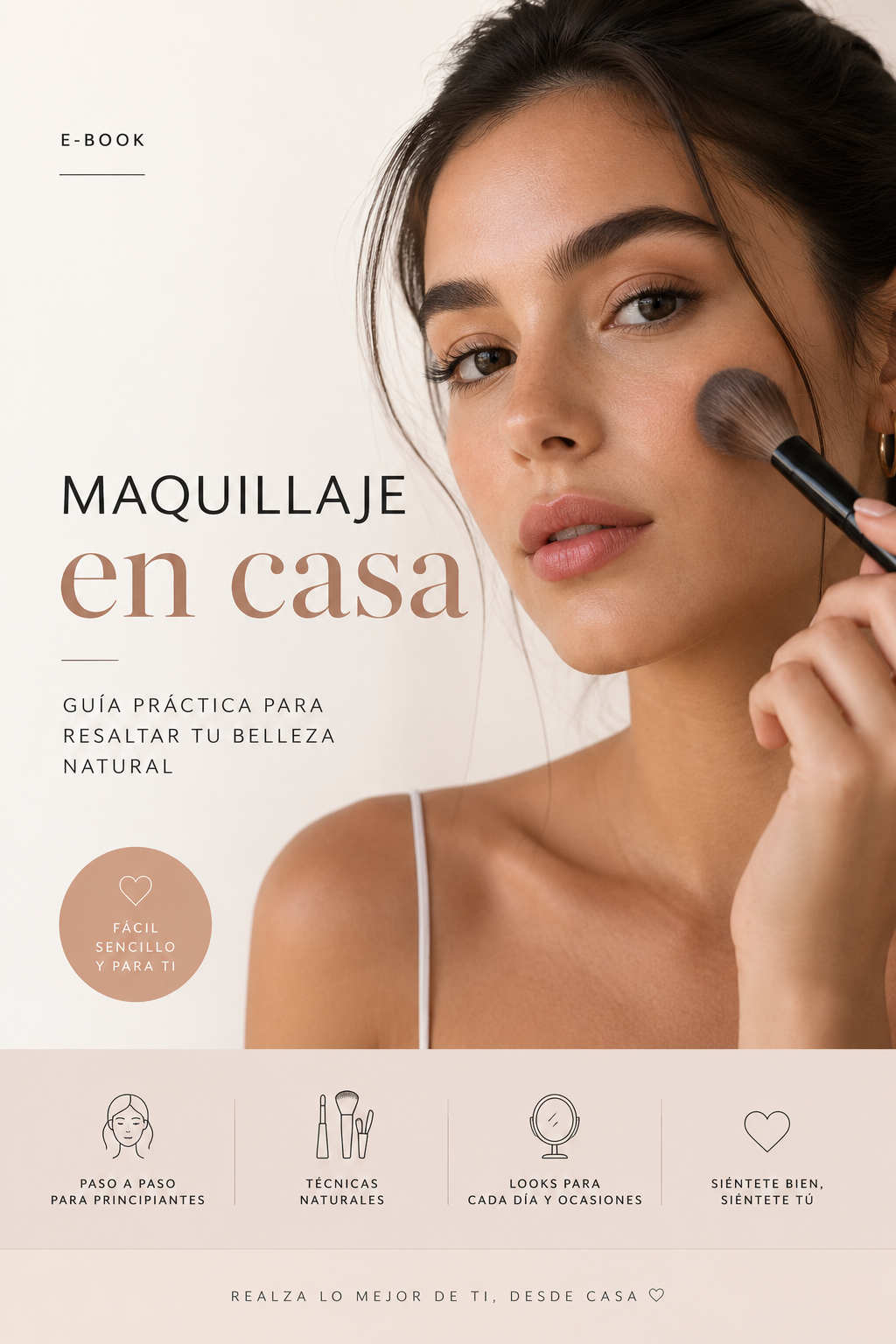 Maquillaje natural en casa