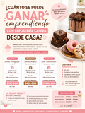 Emprende desde casa con reposteria y gana mas de $700 mil al mes